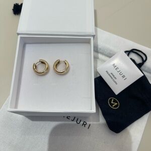 Mejuri 14k Solid Yellow Gold Plush Hoop Earrings